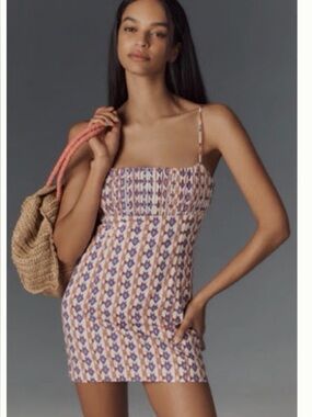 NWT THE OPHELIA SLEEVELESS LINEN SLIM MINI DRESS BY MAEVE, size 10
